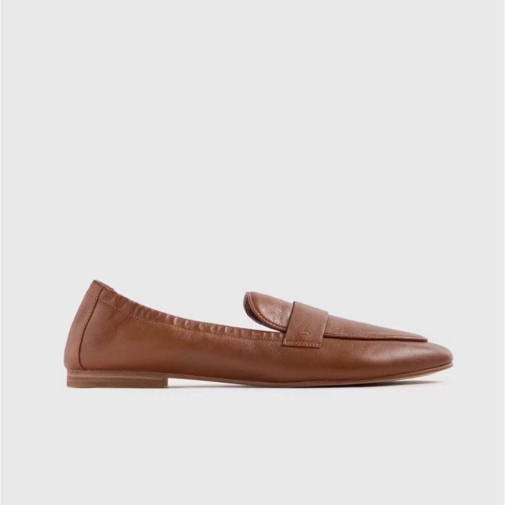 Quince Tan Leather Loafers Italian leather